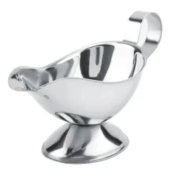 Tillbehör För Matservering-rostfritt stål biffpepparsåsbåt kryddbehållare för restaurangkök (10oz)