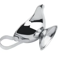 Tillbehör För Matservering-rostfritt stål biffpepparsåsbåt kryddbehållare för restaurangkök (10oz)