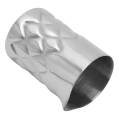 Drinkshakers & Drinkverktyg-Rostfritt stål cocktailblandningsglas med rutmönster och yttre skala - perfekt för fester och picknick