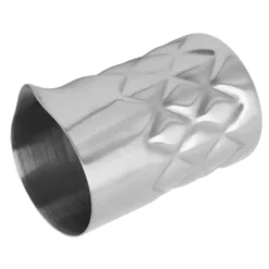 Drinkshakers & Drinkverktyg-Rostfritt stål cocktailblandningsglas med rutmönster och yttre skala - perfekt för fester och picknick