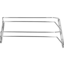 Vinflaskhållare-Rostfritt stål dubbelrad vinglas Ställvaruställ Hängande Stemware Hållare under skåpM