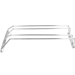 Vinflaskhållare-Rostfritt stål dubbelrad vinglas Ställvaruställ Hängande Stemware Hållare under skåpM