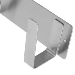 Köksorganiserare-Rostfritt Stål Enkelt Stekpanna Lock Rack Kök Förvaringshållare Silver