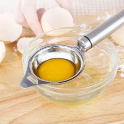 rostfritt stål äggokseparator filter äggvitor och äggulor sil avdelare köksredskap