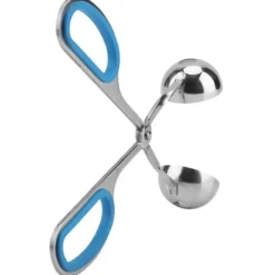 Rostfritt Stål Icke-klibbiga Köttbullar Risbollar Klipp Maker Form Köksverktyg (Blå)