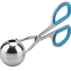 Rostfritt Stål Icke-klibbiga Köttbullar Risbollar Klipp Maker Form Köksverktyg (Blå)