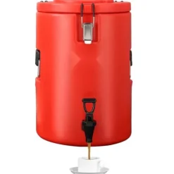 Rostfritt stål isolerad dryckesautomat, 4,5 gallon (17,2 liter) för varm/kall dryck, livsmedelsklassad.