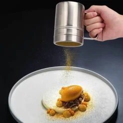 Salt- & Pepparströare-Rostfritt stål kökskrydda burk hushållskryddor peppar salt kryddflaska