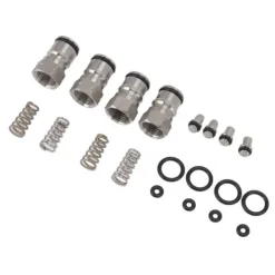 Rostfritt stål kullås fatstolpar med 18 mm invändig gänga - gas- och flytande valsfjäder för vin, cola, sirap