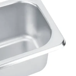 Tillbehör För Matservering-Rostfritt stål matbuffé tallrikar kastruller bricka fat hållare fyrkantig matbehållare