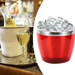 rostfritt stål mini vinhink för hemkök bar KTV hotell is champagne öl