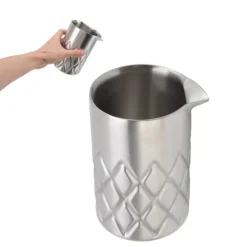 Drinkshakers & Drinkverktyg-Rostfritt stål Mixing Glas Dubbelvägg Okrossbar Rostskydd Cocktail Mixing Glas för Hem Bar