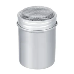 Sockerströare-Rostfritt Stål Pulver Shaker Kanna Kakao Socker Kaffe Peppar Krydda (Konkav S)