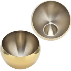 Rostfritt Stål Sockerskål Sned Kryddkanna Polerad Borstad Skål För Servering Socker Peppar Salt Krydda