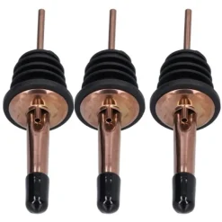 Flaskstopp & Flaskförslutare-Rostfritt stål vinhällarpropp set - 10 st (roseguld svart)