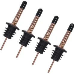 Flaskstopp & Flaskförslutare-Rostfritt stål vinhällarpropp set - 10 st (roseguld svart)