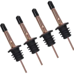 Flaskstopp & Flaskförslutare-Rostfritt stål vinhällarpropp set - 10 st (roseguld svart)