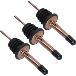 Flaskstopp & Flaskförslutare-Rostfritt stål vinhällarpropp set - 10 st (roseguld svart)