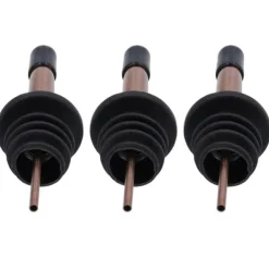 Flaskstopp & Flaskförslutare-Rostfritt stål vinhällarpropp set - 10 st (roseguld svart)