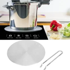 Portabla Spisar-Rostfritt stål värmespridare Induktionsplatta Adapter - 20cm