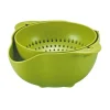 Durkslag & Silar-Roterande Durkslag och Skål - Grön