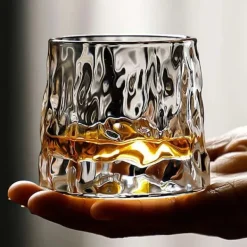 Glas-Roterande Whiskyglas / tumblerglas 360 graders