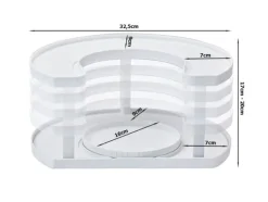 Köksorganiserare-Roterbart kryddställ för förvaringsboxar