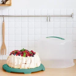 Rotho Fresh Cake Box XL 35,5x34,5x26 cm Mistelgrön/Transparent