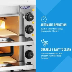 Grillar-Royal Catering - Pizzaugn - Högtemperatur - Rostfritt stål - Pizzautrustning