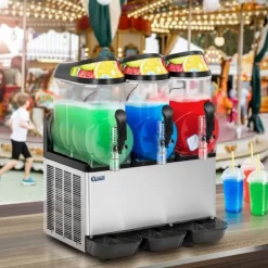 Slushmaskiner-Royal Catering - Slushmaskin - 3 x 14 l - LED-belysning - Digital kontrollpanel