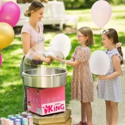 Maskiner För Spunnet Socker-Royal Catering - Sockervaddsmaskin - 52 cm - 1200 W - Skyddslock