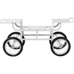 Royal Catering - Vagn för sockervaddsmaskin – 4 hjul – vit