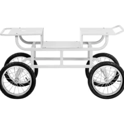 Royal Catering - Vagn för sockervaddsmaskin – 4 hjul – vit
