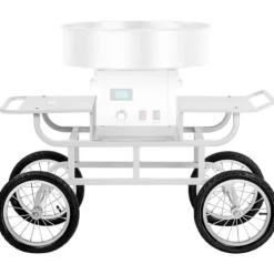 Royal Catering - Vagn för sockervaddsmaskin – 4 hjul – vit