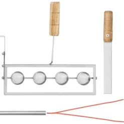 Royal Catering - Våffeljärn för glasstrutar - 100–120 våfflor/timme - 55 x 70 mm