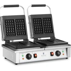 Royal Catering - Våffeljärn - Dubbelt - Belgiska våfflor - 2 x 2,000 W