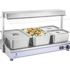 Royal Catering - Värmeplatta med 3 halogenlampor - 1550 W