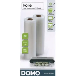 Vakuumförpackare-Rullar för svetsare DOMO DO327L-ROL28 - Bredd 28cm - Längd 6m - BPA-fri