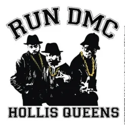 Glasunderlägg-Run DMC Single Cork Coaster: Hollis Queens