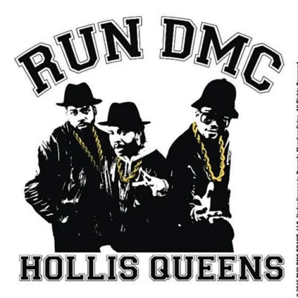 Glasunderlägg-Run DMC Single Cork Coaster: Hollis Queens