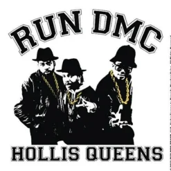 Glasunderlägg-Run DMC Single Cork Coaster: Hollis Queens