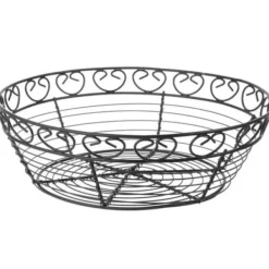 Rund dekorativ trådkorg för servering av bröd - Hendi 425862