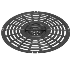 Fritöser-Rund fritösplatta med fritös med silikonborste och hylsa - 22 cm / 8,7 tum