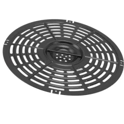 Fritöser-Rund fritösplatta med fritös med silikonborste och hylsa - 22 cm / 8,7 tum