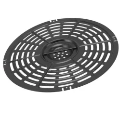 Fritöser-Rund fritösplatta med fritös med silikonborste och hylsa - 22 cm / 8,7 tum