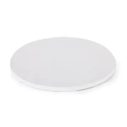 Utrustning För Tårtdekoration-Rund tårtbotten TJOCK VIT 25x1,2cm