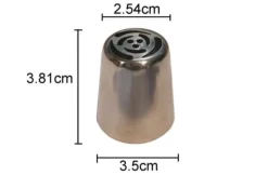 Utrustning För Tårtdekoration-Russian Piping Tips 12 st Set Ryska tyllar Nozzles XXL Tyll