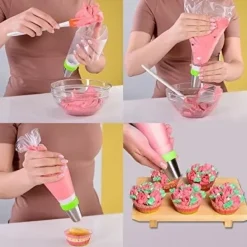 Utrustning För Tårtdekoration-Russian Piping Tips 12 st Set Ryska tyllar Nozzles XXL Tyll