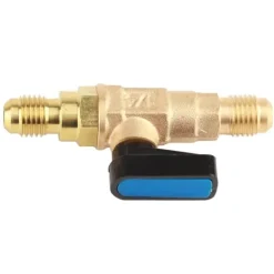 1/4SAE Verktyg för luftkonditionering, kylskåp, köldmediumreglerventil, adapter, fluorkulventil