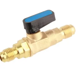 1/4SAE Verktyg för luftkonditionering, kylskåp, köldmediumreglerventil, adapter, fluorkulventil